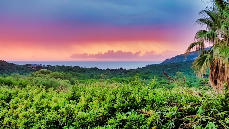 Vue mer dégagée de puis la terrasse - U Sole Livante