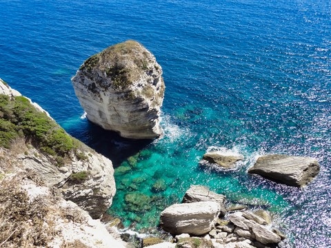 U Sole Livante à proximité falaises de Bonifacio